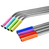 Silicon Tip Steel Straws