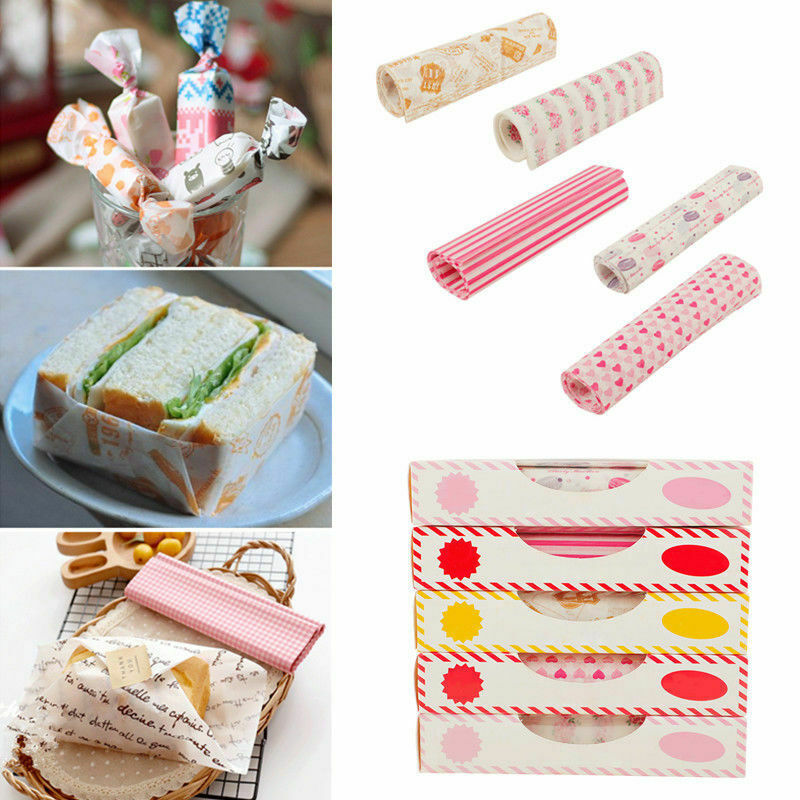 Food Wrap French Cafe Greaseproof Paper Food Wrapping Paper Food Packaging  Soap Paper Set of 10 