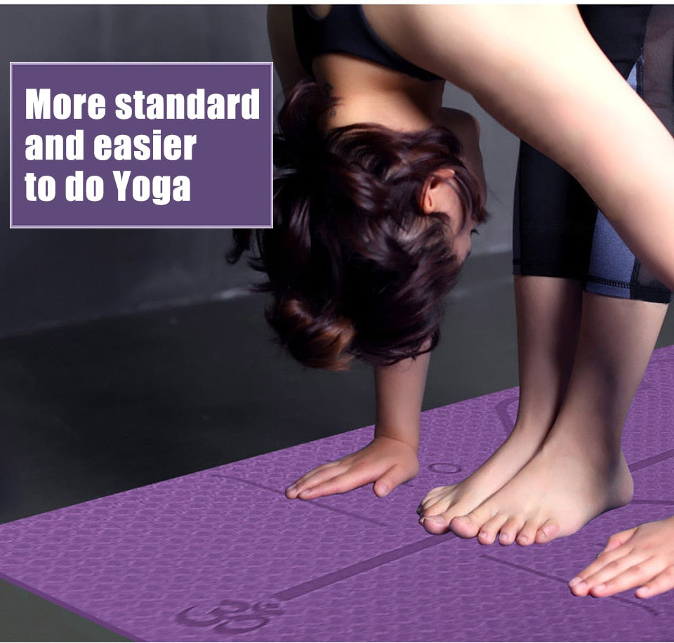 Powertrain Eco-Friendly TPE Yoga Pilates Exercise Mat 6mm - Lilac